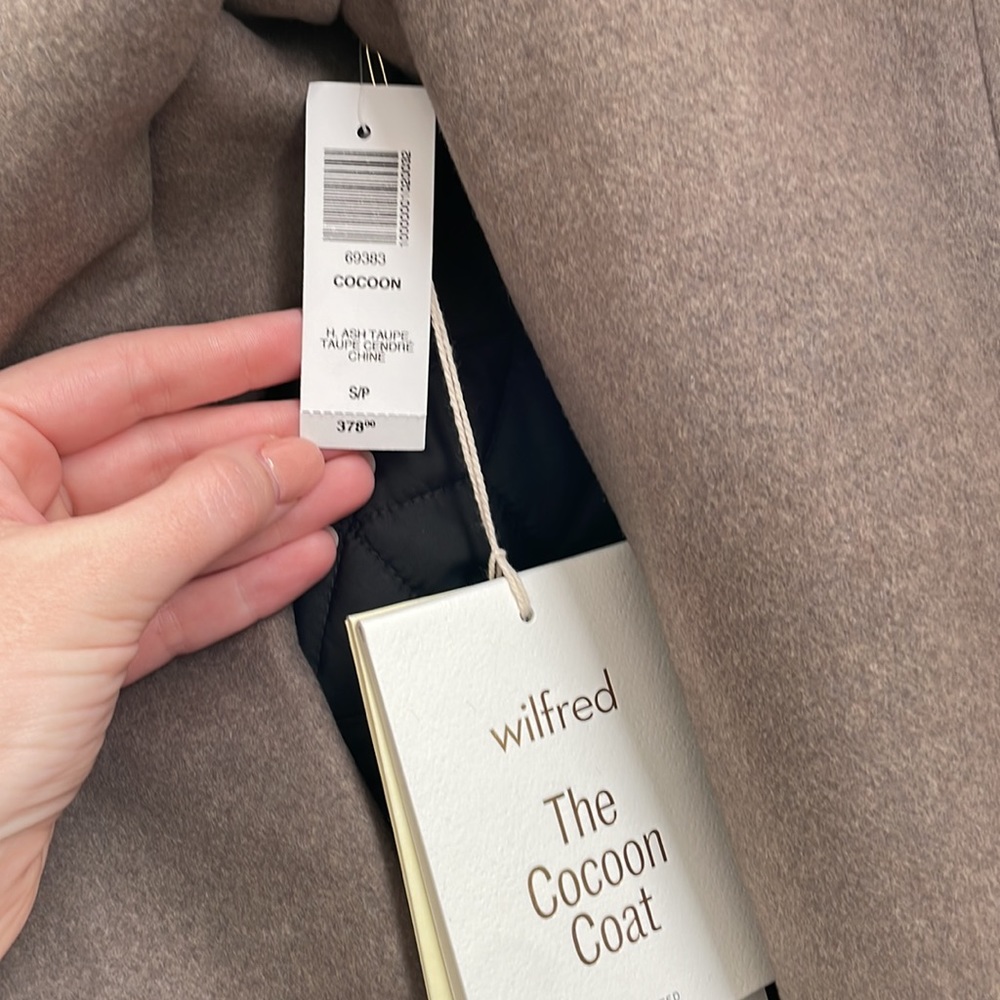 The Cocoon Coat - Wilfred -Aritza-Super Stylish Soft Long wool-cashmere NEW - Picture 11 of 11
